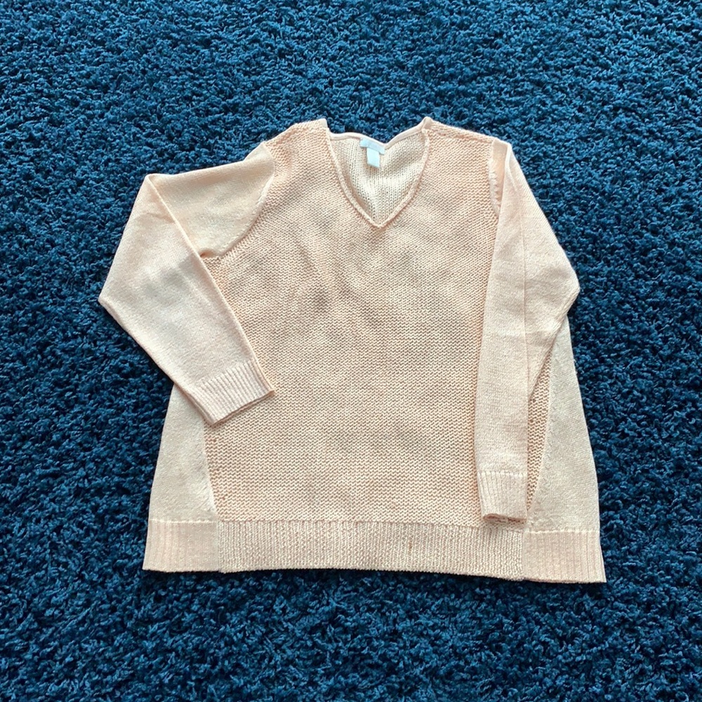 Chico’s size 3(16-18-xl) blush sweater